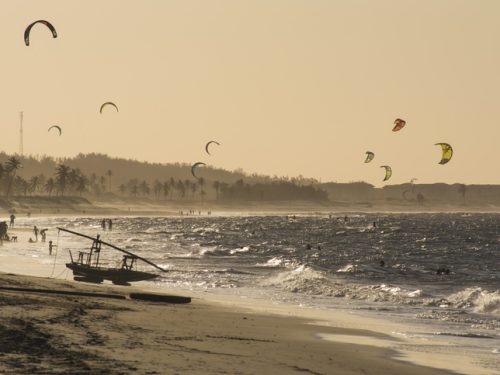 plaża w Cumbuco, kitesurfing